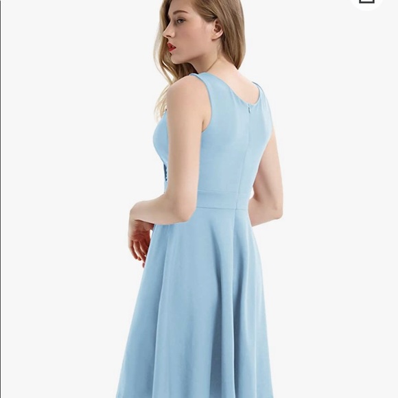 Women's Vintage Sleeveless Flared A-Line Party Swing Dress (brand new with tag) - Picture 2 of 4